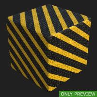 PBR substance preview metal floor stripes painted 0001